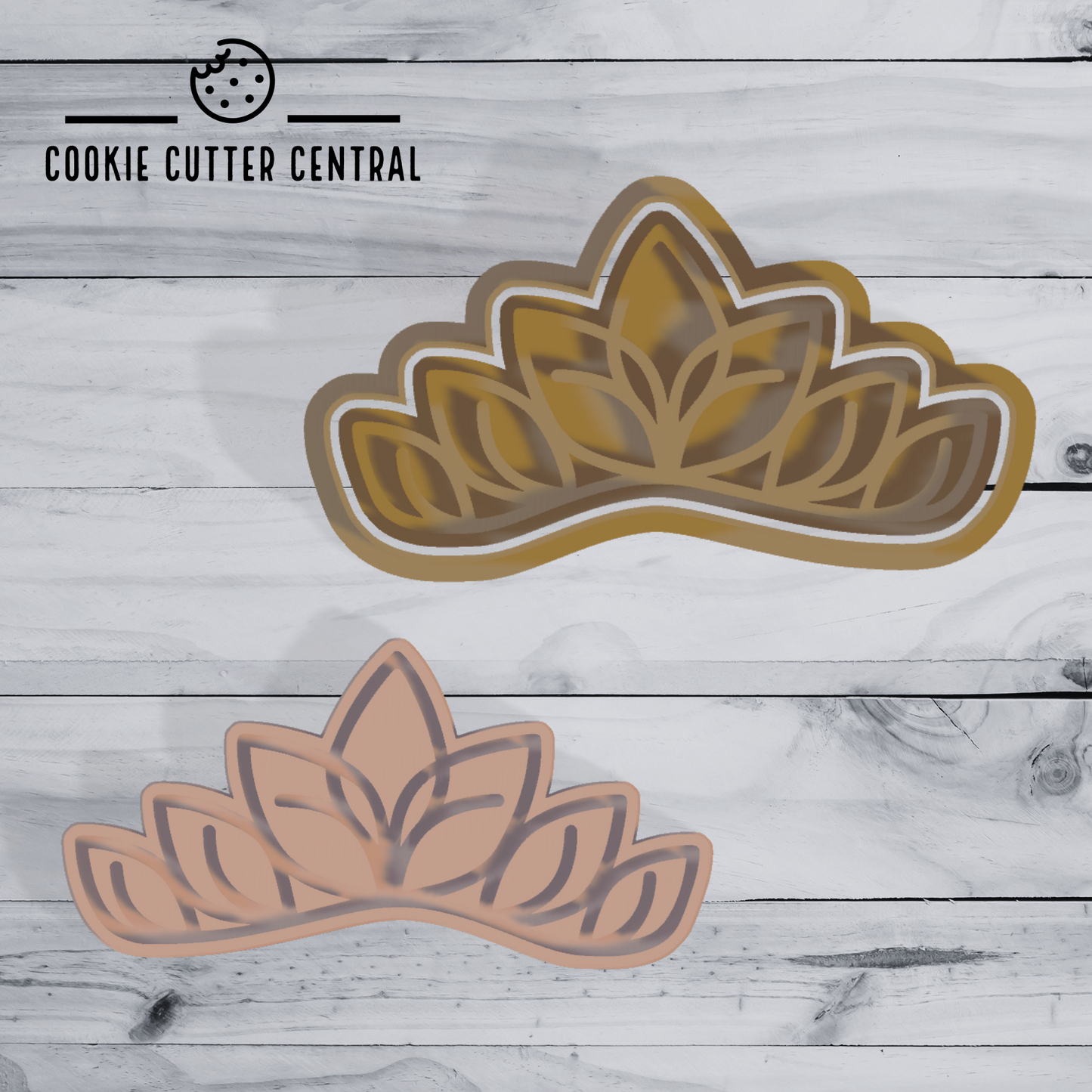 Crown (Design 3) Cookie Cutter and Embosser - 5.3cm x 10.4cm