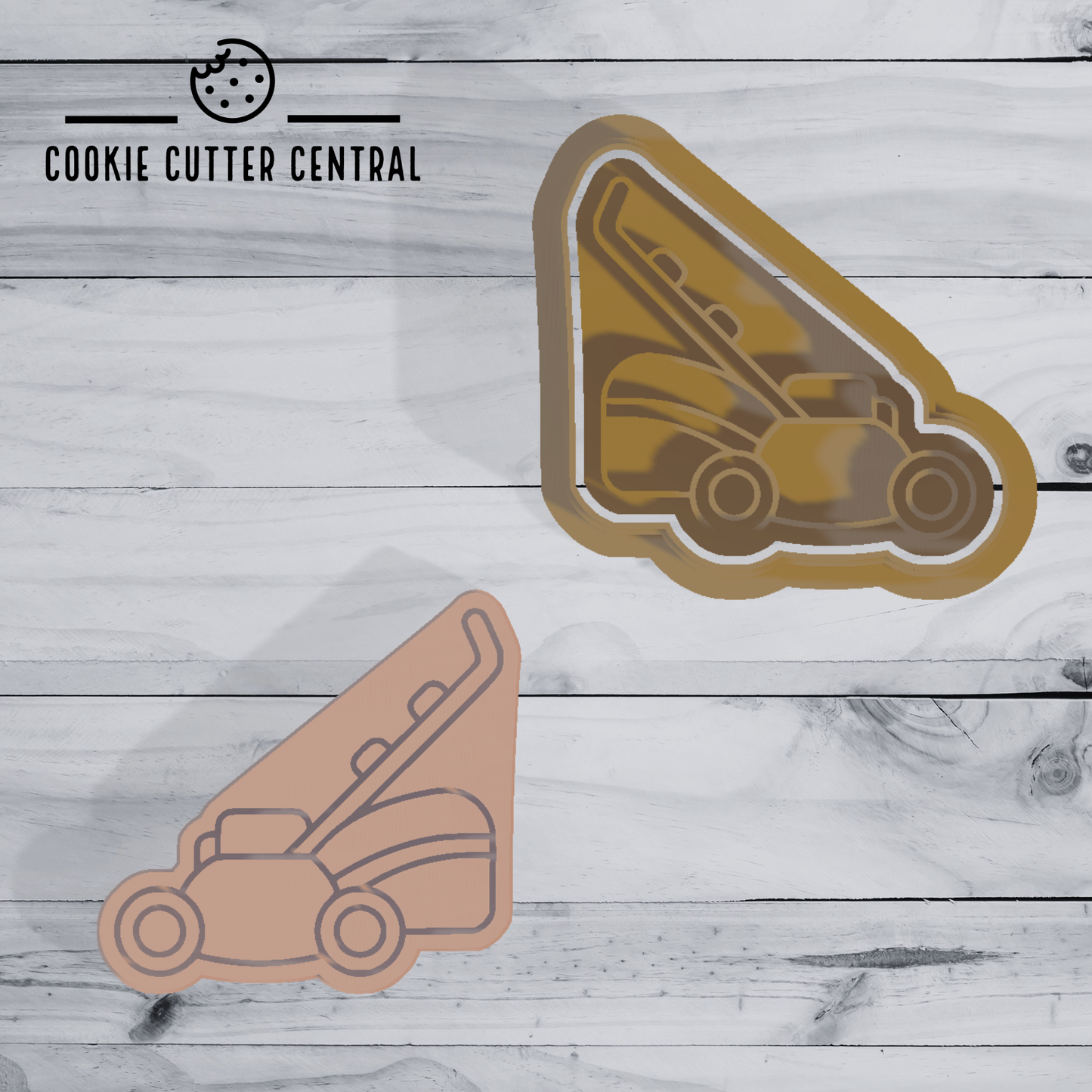 Mini Mower Cookie Cutter and Embosser - 4.8cm x 5cm