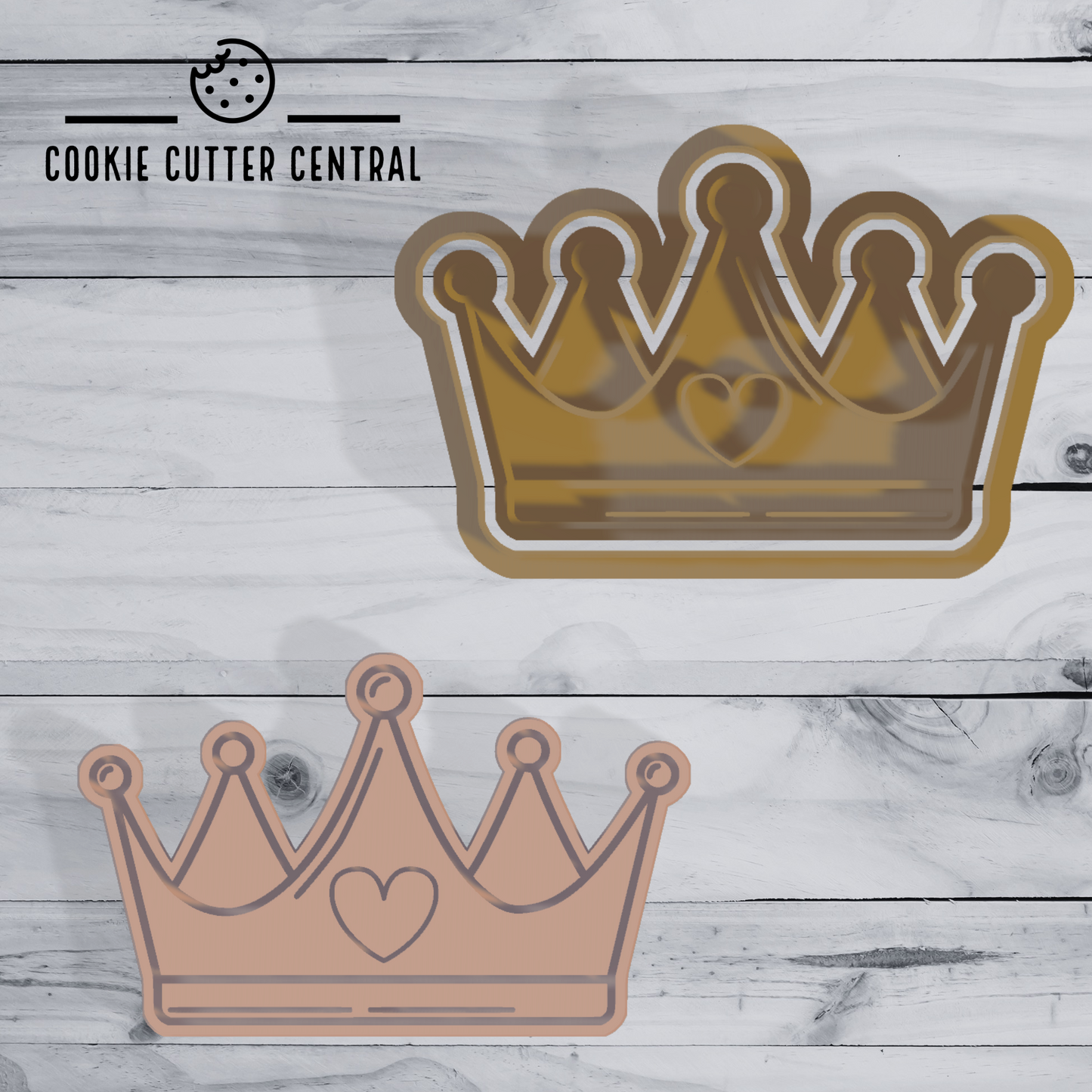 Crown (Design 2) Cookie Cutter and Embosser - 5.6cm x 8.9cm