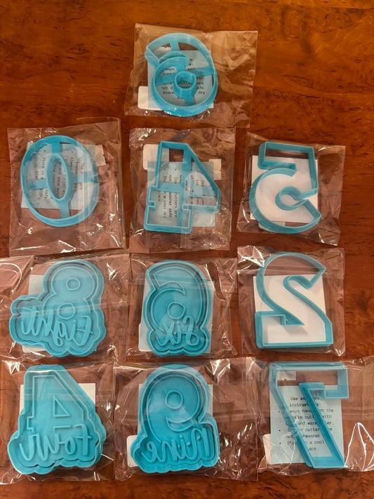 **MARKET STOCK SALE** Numbers Theme (ONE ONLY) 10 items