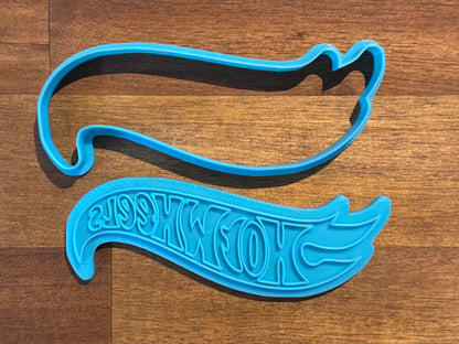 Hot Wheels Logo Cookie Cutter and Embosser - 4.9cm x 13.3cm