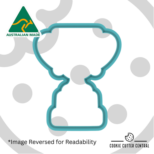 #1 Dad trophy Cookie Cutter and Acrylic Debosser - 8.1cm x 6.5cm