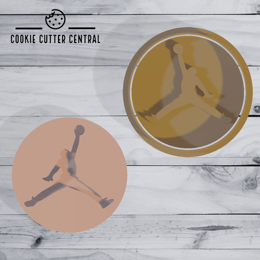 Air Jordan Cookie Cutter and Embosser - 6.5cm Round