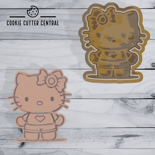 Hello Kitty Cookie Cutter and Embosser - 8.4cm x 7.3cm