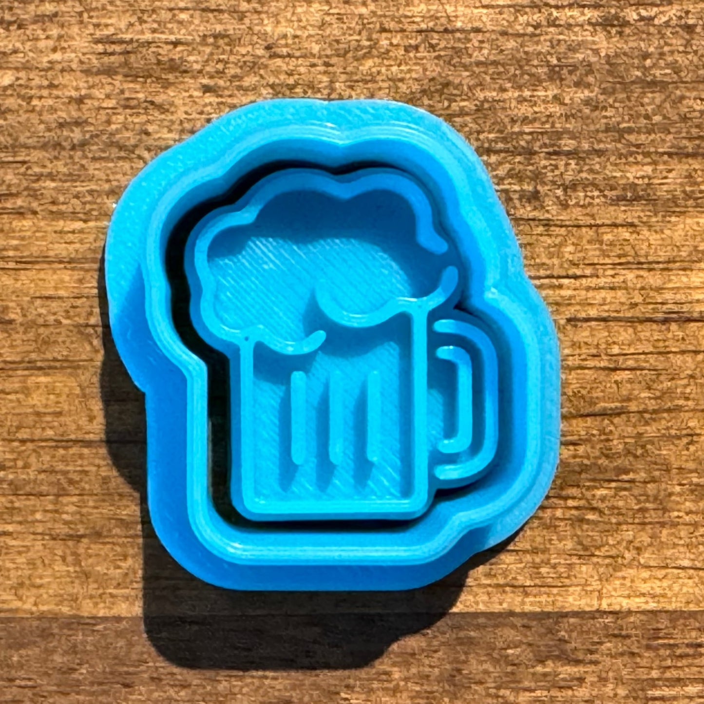 Mini Beer Stein Cookie Cutter and Embosser 2.5cm x 2.3cm