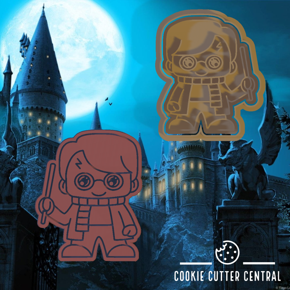 Harry Potter Cookie Cutter and Embosser - 8.2cm x 6.7cm