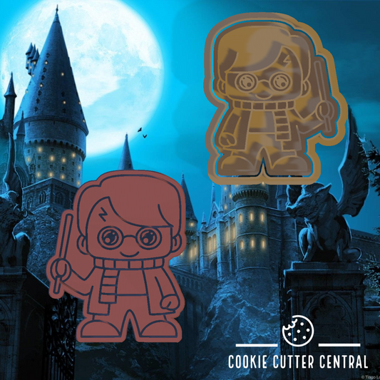 Harry Potter Cookie Cutter and Embosser - 8.2cm x 6.7cm