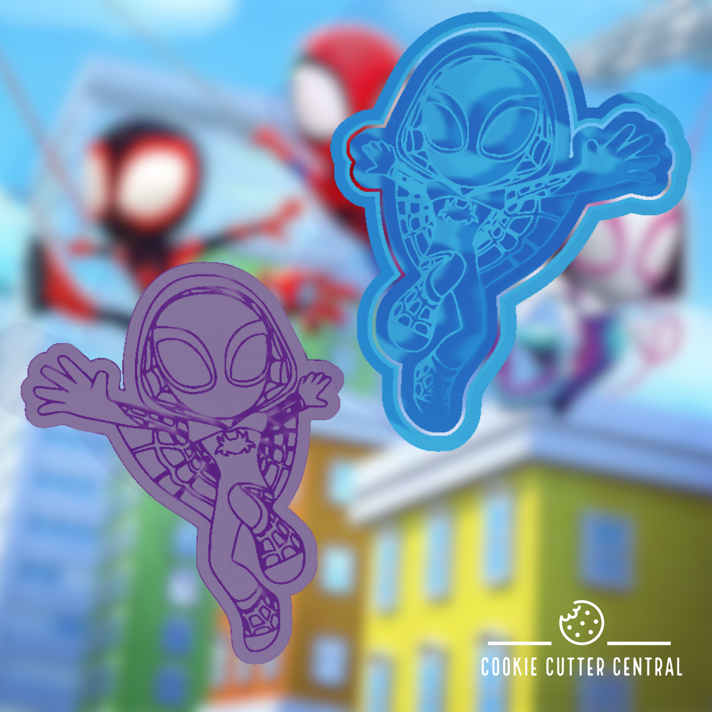 Spidey - Ghost Spider Cookie Cutter and Embosser - 10.5cm x 8.4cm