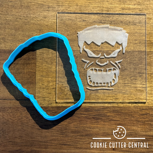 Hulk Cookie Cutter and Acrylic Debosser