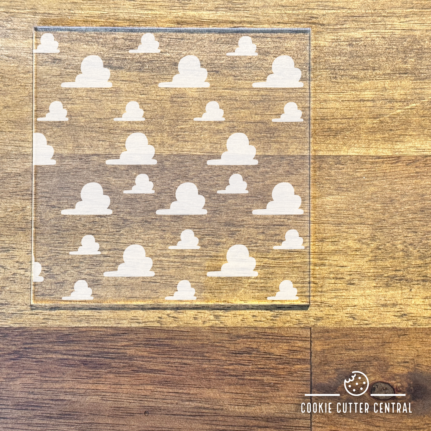 Toy Story Cloud Pattern Acrylic Debosser Plate - 10cm