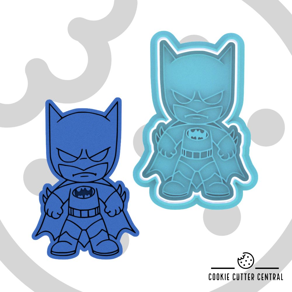 Cartoon Batman Cookie Cutter and Embosser - 8.4cm x 5.6cm