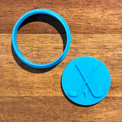 Golf Clubs Mini Cookie Cutter and Embosser - 5cm Round
