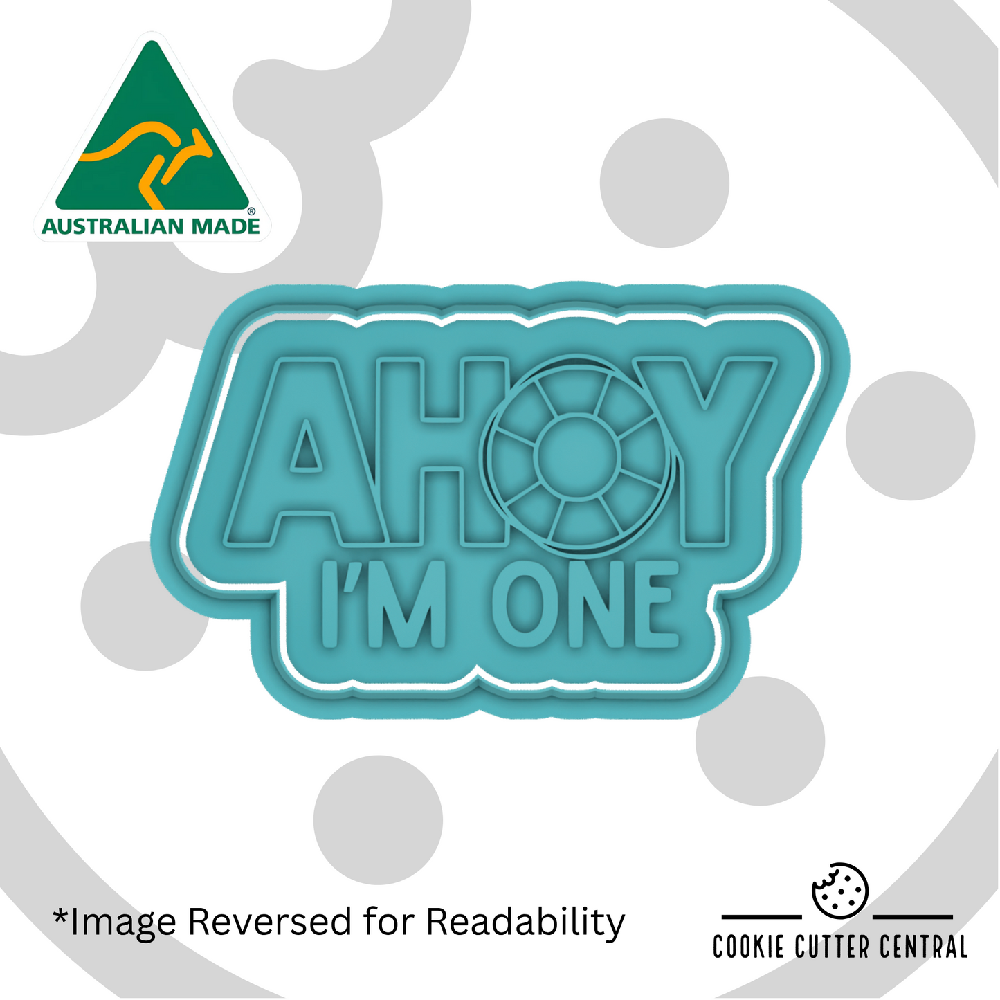 Ahoy! I’m One Cookie Cutter and Embosser - 5.1cm x 8.8cm
