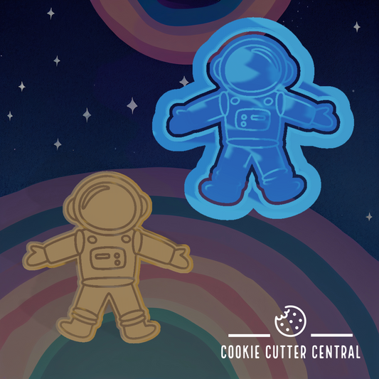 Mini Astronaut Cookie Cutter and Embosser - 5cm x 4.9cm