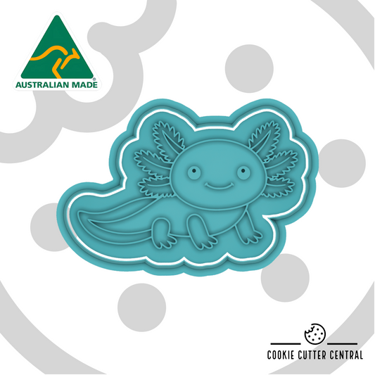 Axolotl Cookie Cutter and Embosser - 5.9cm x 9.1cm