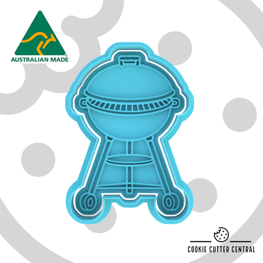 BBQ Grill Cookie Cutter and Embosser - 8.4cm x 5.7cm