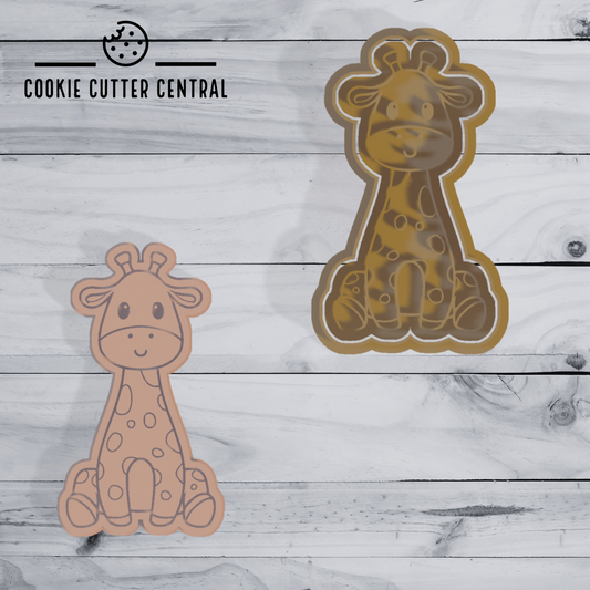Baby Giraffe Cookie Cutter and Embosser - 10.9cm x 6.2cm
