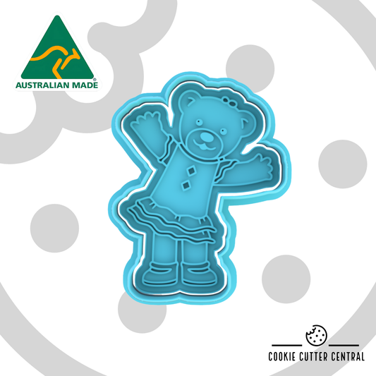 Bananas in Pyjamas - Lulu Cookie Cutter and Embosser - 8.3cm x 6.3cm