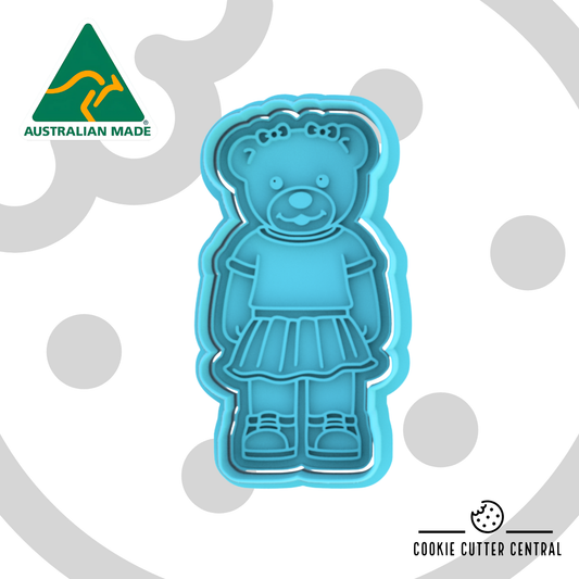 Bananas in Pyjamas - Amy Cookie Cutter and Embosser - 8.8cm x 4.4cm