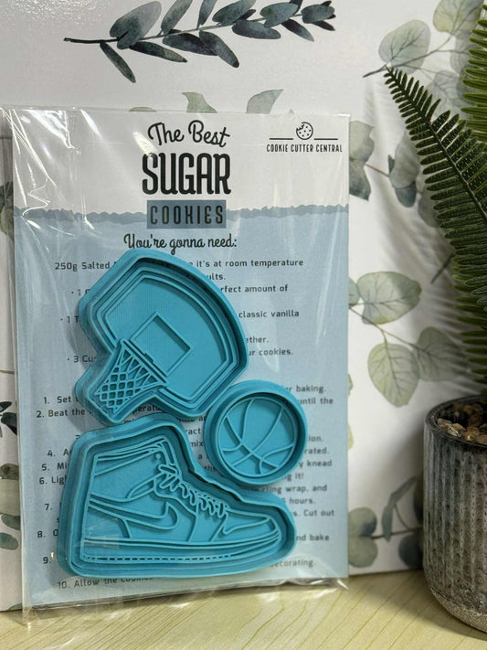 Basketball Cookie Cutter and Embosser Gift Pack