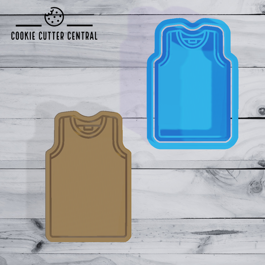 Basketball Jersey Cookie Cutter and Embosser - 7.4cm x 4.9cm