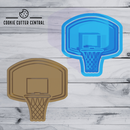 Basketball Ring Cookie Cutter and Embosser - 7cm x 6.7cm