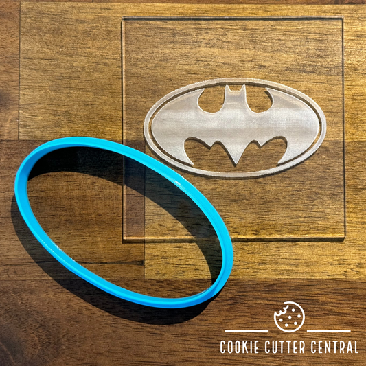 Batman Logo Cookie Cutter and Acrylic Debosser