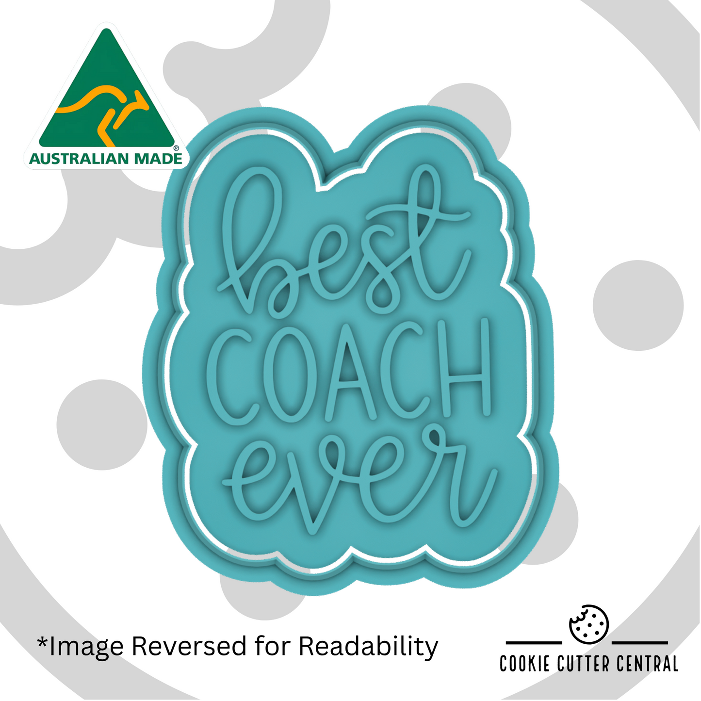 Best COACH Ever Cookie Cutter and Embosser - 8cm x 6.7cm