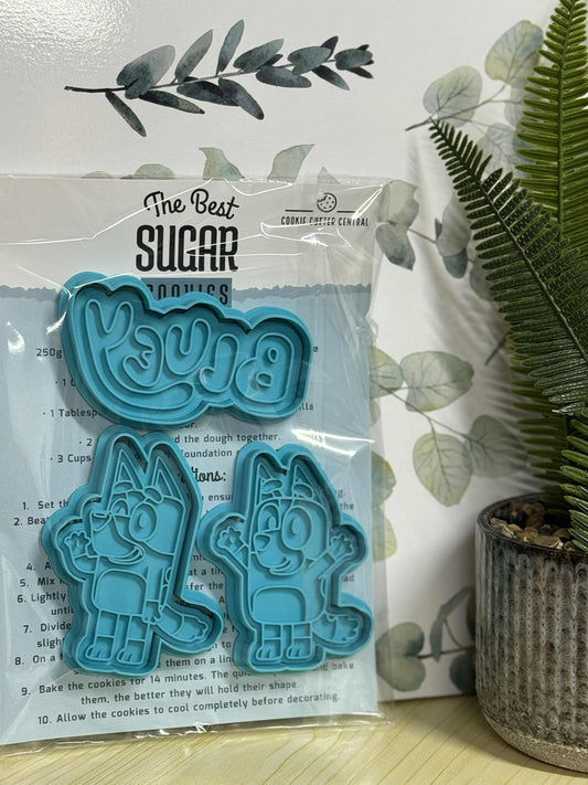 Bluey Cookie Cutter and Embosser Gift Pack