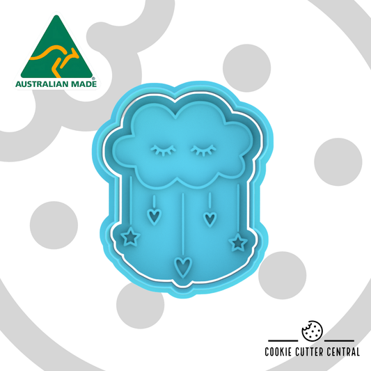 Boho Cloud Cookie Cutter and Embosser - 7.2cm x 5.8cm