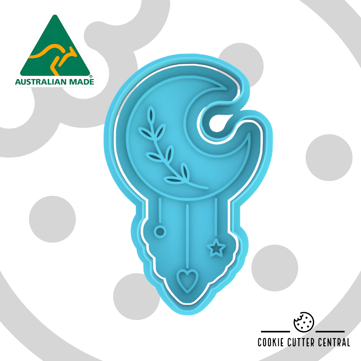 Boho Moon Dream Catcher Cookie Cutter and Embosser - 9.4cm x 5.7cm