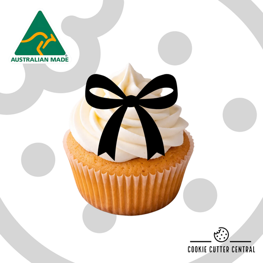 Bow Cupcake Topper x 6 Pack - 5cm