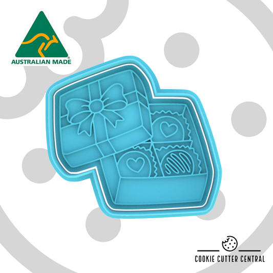 Box of Chocolates Cookie Cutter and Embosser - 7.4cm x 8.1cm