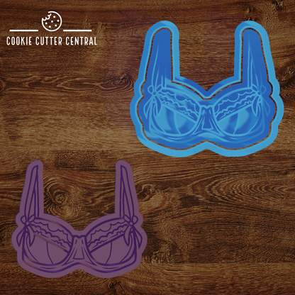 Bra (Design 3) Cookie Cutter and Embosser - 7cm x 8.1cm