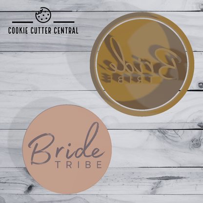 Bride Tribe Cookie Cutter and Embosser - 6.5cm Round