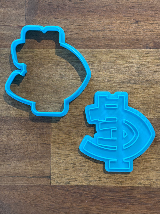 AFL Carlton Blues Logo - 7.4cm x 7cm