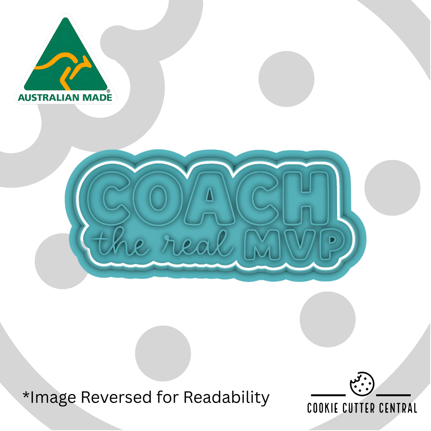 COACH - The real MVP Cookie Cutter and Embosser - 3.7cm x 9.7cm