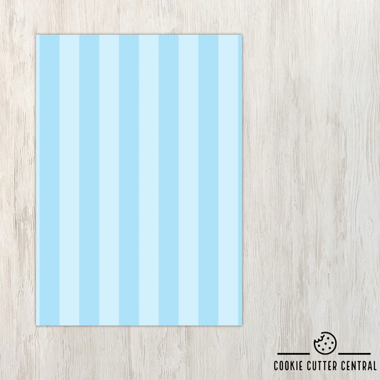 Blue Stripe Cookie Backing Cards – Pack of 10