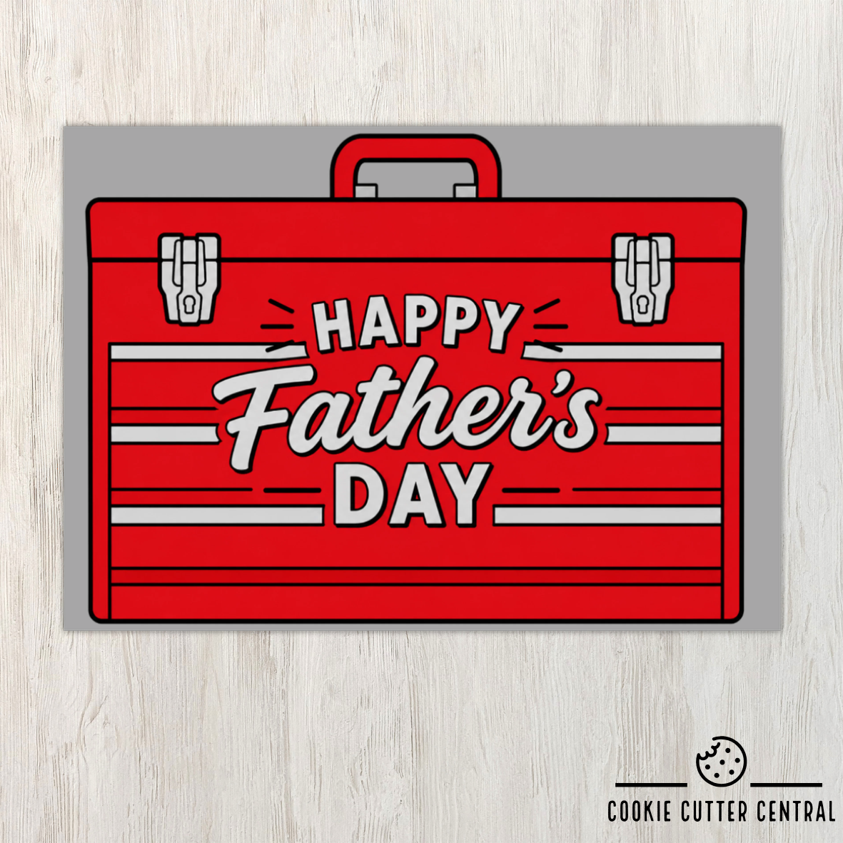 Toolbox Happy Father’s Day Cookie Backing Cards – Pack of 5
