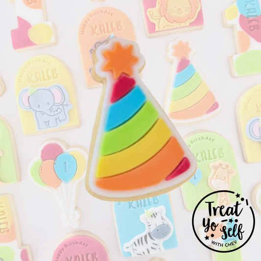 Party Hat Cookie Cutter and Embosser - 9cm x 6.1cm