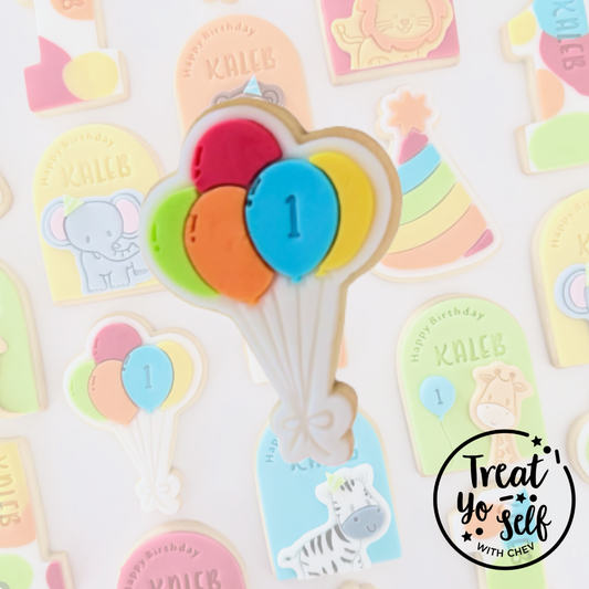 Balloons Cookie Cutter and Embosser - 9.6cm x 6.5cm