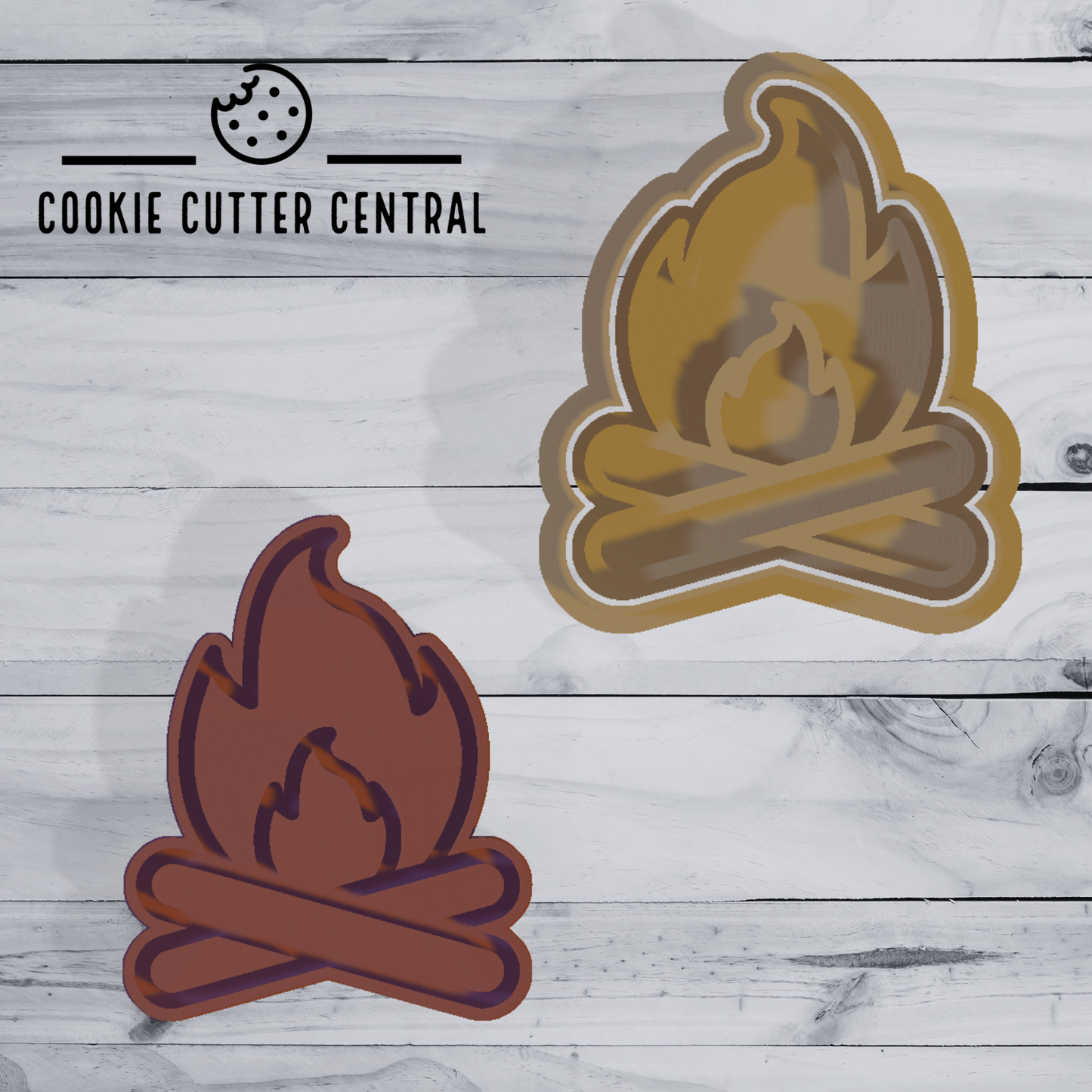 Campfire Cookie Cutter and Embosser - 7.7cm x 6.2cm