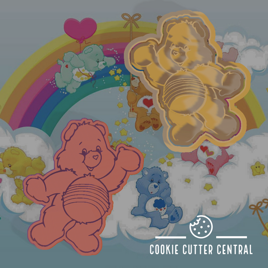 Care Bears - Cheer Bear Cookie Cutter and Embosser - 9.2cm x 8.1cm