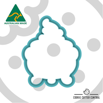 Cauldron Cookie Cutter and Acrylic Debosser- 8cm x 6.5cm