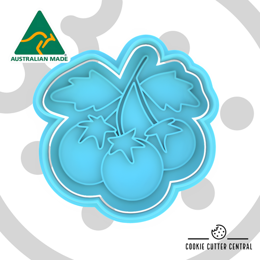 Cherry Tomatoes Cookie Cutter and Embosser - 7cm x 7cm