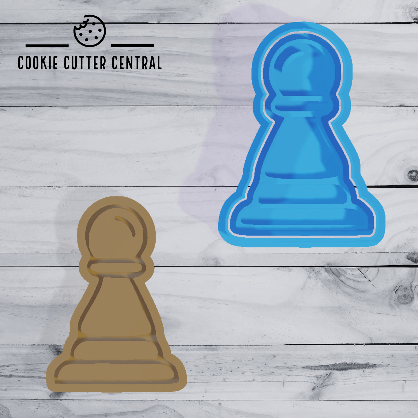 Chess Pieces Cookie Cutter & Embosser Set