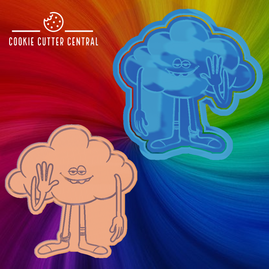 Trolls - Cloud Guy Cookie Cutter and Embosser - 8.8cm x 8.7cm