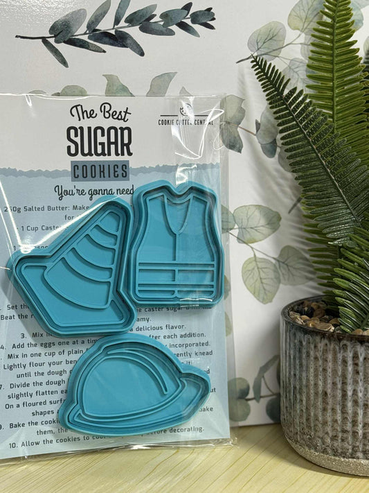 Construction Cookie Cutter and Embosser Gift Pack