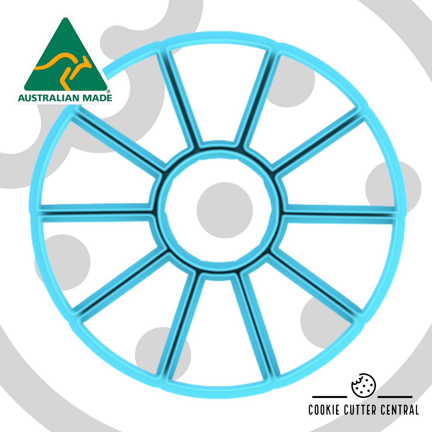 Cookie Platter Multi Cutter Set - 7cm Circle with 6.5cm wedges