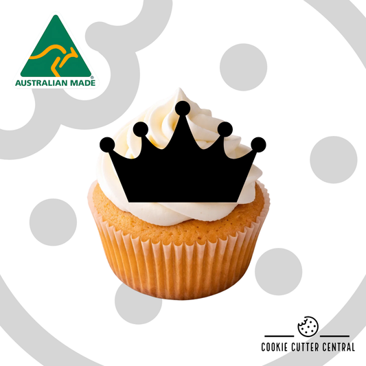 Crown Cupcake Toppers - 6 Pack - 5cm